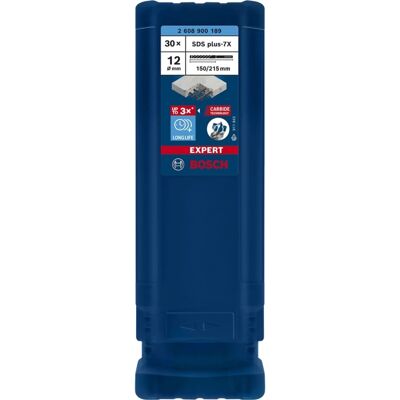 Bosch EXPERT Hammerbohrer SDS-plus-7X, Ø 12mm, 30 Stück Bosch EXPERT Hammerbohrer SDS-plus-7X, Ø 12mm, 30 Stück