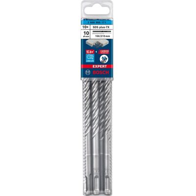 Bosch EXPERT Hammerbohrer SDS-plus-7X, Ø 10mm, 10 Stück Bosch EXPERT Hammerbohrer SDS-plus-7X, Ø 10mm, 10 Stück