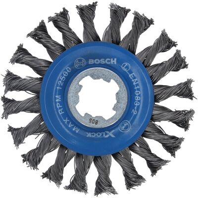 Bosch PRO Metal heavy X-LOCK Scheibenbürste, Ø 115mm, gezopft Bosch PRO Metal heavy X-LOCK Scheibenbürste, Ø 115mm, gezopft