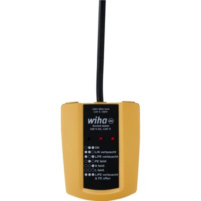 Wiha Steckdosentester 45220, 230 V AC, Messgerät Wiha Steckdosentester 45220, 230 V AC, Messgerät