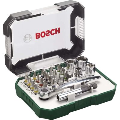 Bosch 26-teiliges Schrauberset mit Ratsche - Schraubendreher-Set Bosch 26-teiliges Schrauberset mit Ratsche - Schraubendreher-Set