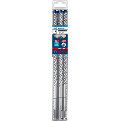Bosch EXPERT Hammerbohrer SDS-plus-7X, Ø 12mm, 10 Stück Bosch EXPERT Hammerbohrer SDS-plus-7X, Ø 12mm, 10 Stück
