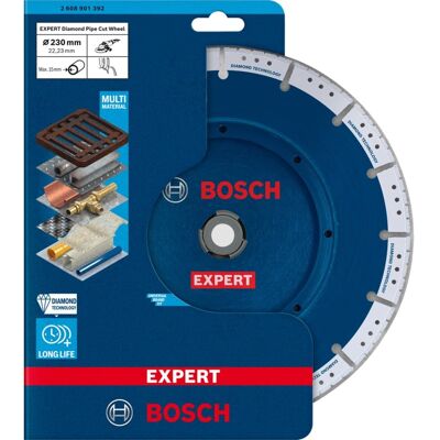 Bosch Diamanttrennscheibe EXPERT Diamond Pipe Cut Wheel, Ø 230mm Bosch Diamanttrennscheibe EXPERT Diamond Pipe Cut Wheel, Ø 230mm