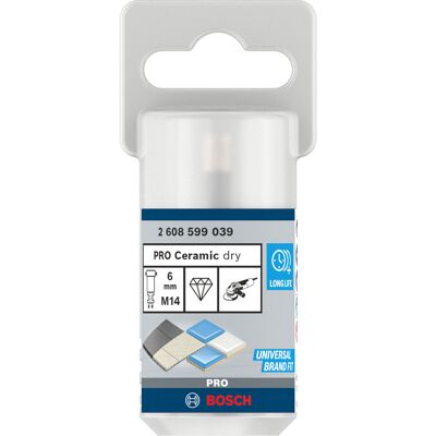 Bosch PRO Ceramic dry Bohrkrone, Ø 6mm, Bohrer Bosch PRO Ceramic dry Bohrkrone, Ø 6mm, Bohrer