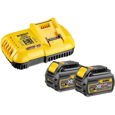 Dewalt XR FLEXVOLT Akku Starterkit DCB118T2, inkl. 2x Akku 54Volt 2Ah, Set Dewalt XR FLEXVOLT Akku Starterkit DCB118T2, inkl. 2x Akku 54Volt 2Ah, Set