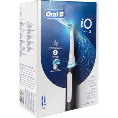 Braun Oral-B iO Series 3 Matt Black mit Reiseetui, Elektrische Zahnbürste Braun Oral-B iO Series 3 Matt Black mit Reiseetui, Elektrische Zahnbürste