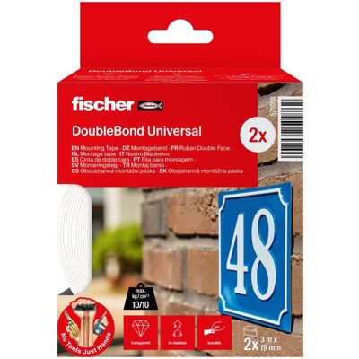 Fischer GOW Montageband Multipack, 2 Rollen, Klebeband Fischer GOW Montageband Multipack, 2 Rollen, Klebeband