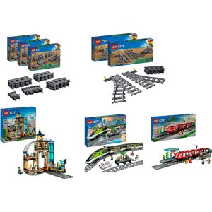 Lego City Bahnhof-Komplett-Set Bundle, Konstruktionsspielzeug Lego City Bahnhof-Komplett-Set Bundle, Konstruktionsspielzeug