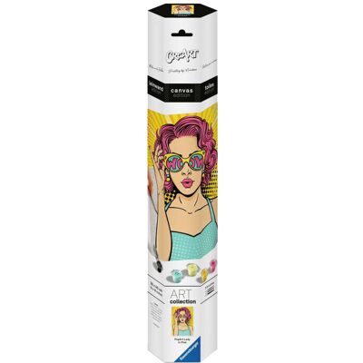 Ravensburger CreArt ART Collection Leinwand Edition - Lady in Pink (PopArt), Malen Ravensburger CreArt ART Collection Leinwand Edition - Lady in Pink (PopArt), Malen