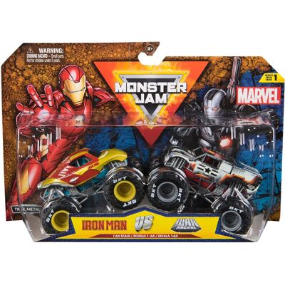Spin Master Monster Jam 2er-Pack Iron Man vs. War Machine, Spielfahrzeug Spin Master Monster Jam 2er-Pack Iron Man vs. War Machine, Spielfahrzeug
