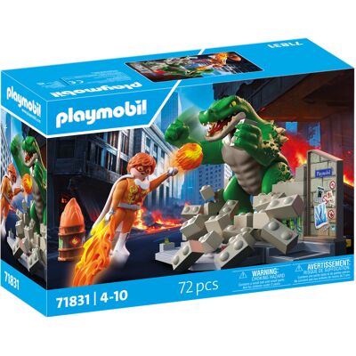 PLAYMOBIL 71831 Heroes: Helden-Showdown mit der Riesenechse, Konstruktionsspielzeug PLAYMOBIL 71831 Heroes: Helden-Showdown mit der Riesenechse, Konstruktionsspielzeug