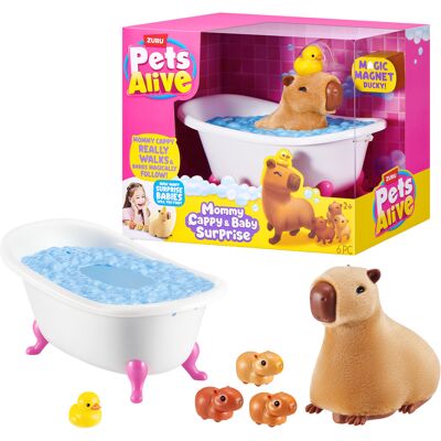ZURU Pets Alive - Mommy Capybara and Baby Surprise, Spielfigur ZURU Pets Alive - Mommy Capybara and Baby Surprise, Spielfigur