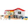 Schleich Farm World Tierarzt-Praxis mit Haustieren, Spielfigur