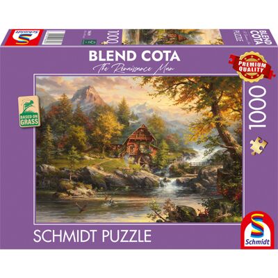 Schmidt Sommerhaus Puzzle - 1004 Teile - Dekoratives Finish Schmidt Sommerhaus Puzzle - 1004 Teile - Dekoratives Finish