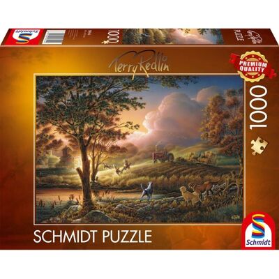 Schmidt Spiele Terry Redlin: Sonnengold über reifen Feldern, Puzzle Schmidt Spiele Terry Redlin: Sonnengold über reifen Feldern, Puzzle