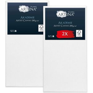 Artina Keilrahmen Leinwand Akademie 50x100cm 2er Set Artina Keilrahmen Leinwand Akademie 50x100cm 2er Set