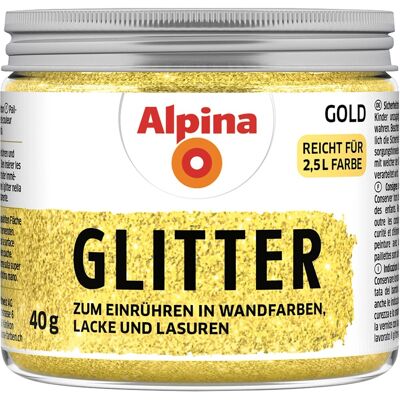 Alpina Kreativ-Glitter für Anstrichmittel Gold 40 g Alpina Kreativ-Glitter für Anstrichmittel Gold 40 g