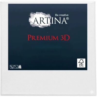 Artina Keilrahmen Leinwand Premium 3D 90x90cm 380 g/m² Artina Keilrahmen Leinwand Premium 3D 90x90cm 380 g/m²