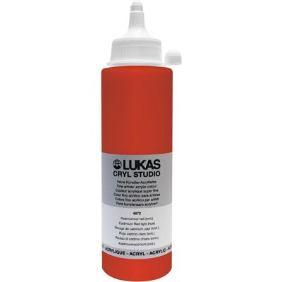 Lukas Cryl Studio Acrylfarbe Plastikflasche Kadmiumrot hell (imit.) 250ml Lukas Cryl Studio Acrylfarbe Plastikflasche Kadmiumrot hell (imit.) 250ml
