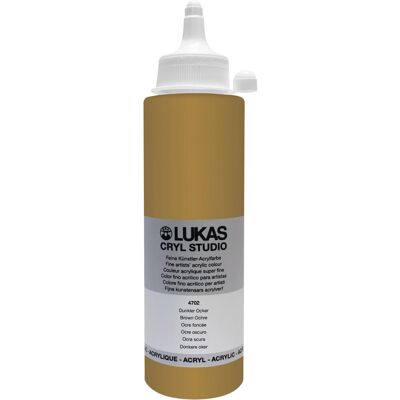 Lukas Cryl Studio Acrylfarbe Plastikflasche Dunkel Ocker 250ml Lukas Cryl Studio Acrylfarbe Plastikflasche Dunkel Ocker 250ml