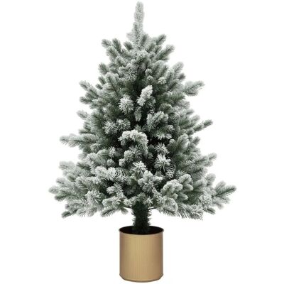 HOMCOM Weihnachtsbaum Kunststoff Stahl 60 x 100H cm HOMCOM Weihnachtsbaum Kunststoff Stahl 60 x 100H cm