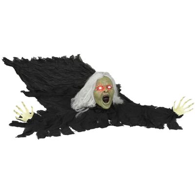 Outsunny Halloween Dekoration Polyester Kunststoff 80L x 18B x 183H cm Schwarz Outsunny Halloween Dekoration Polyester Kunststoff 80L x 18B x 183H cm Schwarz