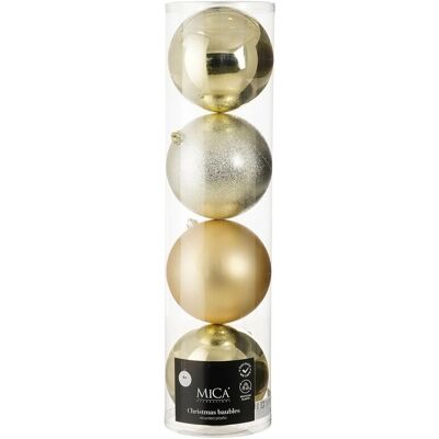 Mica Decorations Kugel-Set Bruchfest Ø 15 cm Champagner 4 Stück Mica Decorations Kugel-Set Bruchfest Ø 15 cm Champagner 4 Stück