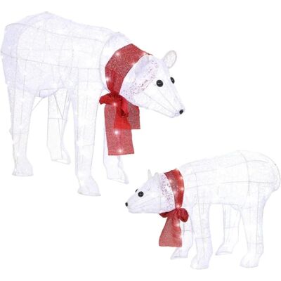 Outsunny Weihnachtsbeleuchtung Kunststoff Metall 80L x 30B x 60H cm Weiß Outsunny Weihnachtsbeleuchtung Kunststoff Metall 80L x 30B x 60H cm Weiß