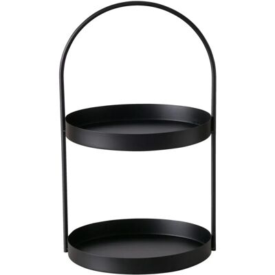 Boltze Deko-Etagere Joko 44 cm x 26 cm x 27 cm Schwarz Boltze Deko-Etagere Joko 44 cm x 26 cm x 27 cm Schwarz