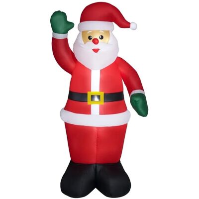 Outsunny Aufblasbar Weihnachtsdeko Polyester 88L x 60B x 184H cm Rot Outsunny Aufblasbar Weihnachtsdeko Polyester 88L x 60B x 184H cm Rot