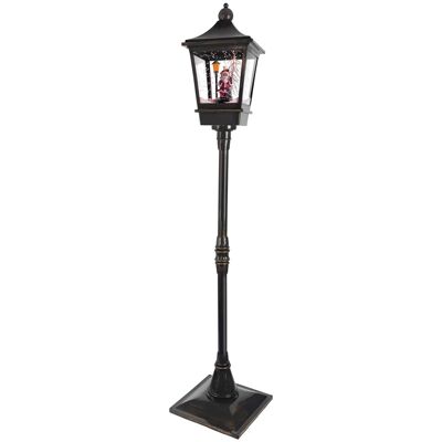 Lumineo LED-Laterne Weihnachtsmann mit Schneefall-Funktion Höhe 185 cm Schwarz Lumineo LED-Laterne Weihnachtsmann mit Schneefall-Funktion Höhe 185 cm Schwarz