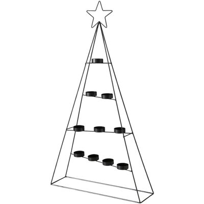 Boltze Weihnachtsbaum-Teelichthalter Dabali 38,8 cm x 11 cm x 70 cm Schwarz Boltze Weihnachtsbaum-Teelichthalter Dabali 38,8 cm x 11 cm x 70 cm Schwarz