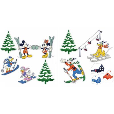 Komar Fenstersticker-Set Mickey Mouse Snowland 30 cm x 30 cm 12 Stück Komar Fenstersticker-Set Mickey Mouse Snowland 30 cm x 30 cm 12 Stück