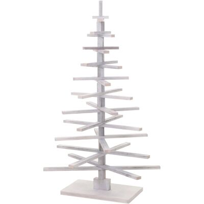 MCW Deko-Weihnachtsbaum H77 Shabby-Look Tannenholz Verstellbar 130x82x82cm Weiß MCW Deko-Weihnachtsbaum H77 Shabby-Look Tannenholz Verstellbar 130x82x82cm Weiß