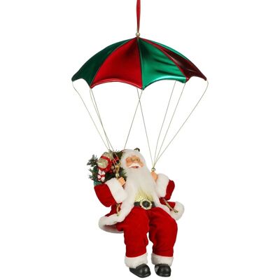 Mica Decorations Dekofigur Weihnachtsmann mit Fallschirm 35 x 35 x 60 cm Rot Mica Decorations Dekofigur Weihnachtsmann mit Fallschirm 35 x 35 x 60 cm Rot