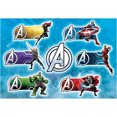 Komar Deko-Sticker Avengers Plates 100 x 70 cm Komar Deko-Sticker Avengers Plates 100 x 70 cm