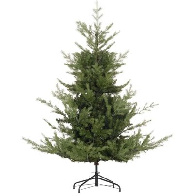 HOMCOM Breiter Weihnachtsbaum Kunststoff Metall 100 x 150H cm HOMCOM Breiter Weihnachtsbaum Kunststoff Metall 100 x 150H cm