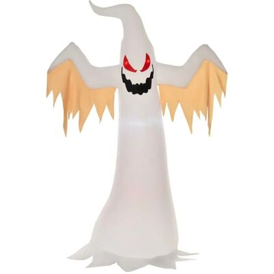 HOMCOM Halloween Aufblasbares Gespenst mit LEDs 150 x 80 x 240 cm HOMCOM Halloween Aufblasbares Gespenst mit LEDs 150 x 80 x 240 cm