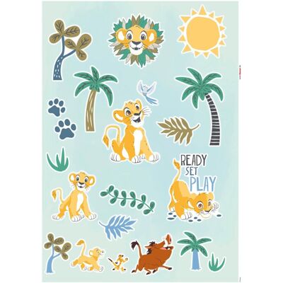 Komar Deko-Sticker Lion King Palmtrees 50 x 70 cm Komar Deko-Sticker Lion King Palmtrees 50 x 70 cm