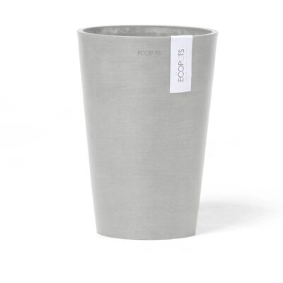 Ecopots Vase Pisa Weißgrau 17,5 cm x 3 cm Ecopots Vase Pisa Weißgrau 17,5 cm x 3 cm