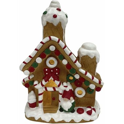 Boltze Lebkuchenhaus-Dekoaufsteller Sabina 25 cm x 14,5 cm x 35 cm Braun Boltze Lebkuchenhaus-Dekoaufsteller Sabina 25 cm x 14,5 cm x 35 cm Braun