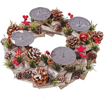 MCW Adventskranz H50 Holz ohne Kerzen MCW Adventskranz H50 Holz ohne Kerzen