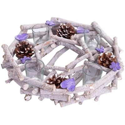 MCW Adventskranz Rund mit Teelichthaltern MCW Adventskranz Rund mit Teelichthaltern