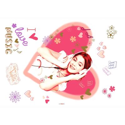 Komar Deko-Sticker Violetta 50 cm x 70 cm Komar Deko-Sticker Violetta 50 cm x 70 cm