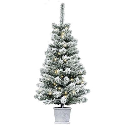HOMCOM Weihnachtsbaum Metall mit LED Künstlich Kunststoff 40 x 90H cm HOMCOM Weihnachtsbaum Metall mit LED Künstlich Kunststoff 40 x 90H cm