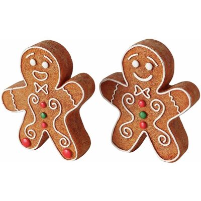 Boltze Lebkuchenmann-Figur Ginger 12 cm x 3 cm x 13,7 cm Braun 2-fach sortiert Boltze Lebkuchenmann-Figur Ginger 12 cm x 3 cm x 13,7 cm Braun 2-fach sortiert