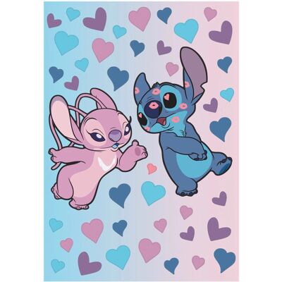 Komar Deko-Sticker Disney Stitch in Love 50 cm x 70 cm Lila-Blau Komar Deko-Sticker Disney Stitch in Love 50 cm x 70 cm Lila-Blau