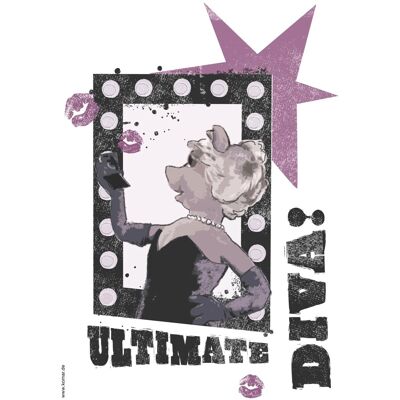 Komar Deko-Sticker Ultimate Diva 50 cm x 70 cm Komar Deko-Sticker Ultimate Diva 50 cm x 70 cm