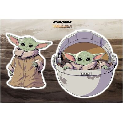 Komar Deco-Sticker Star Wars The Child 50 x 70 cm Komar Deco-Sticker Star Wars The Child 50 x 70 cm