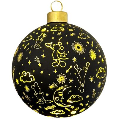 Disney Glas-Kugel mit Beleuchtung Mickey Galaxie Klein Ø 10 cm Schwarz Disney Glas-Kugel mit Beleuchtung Mickey Galaxie Klein Ø 10 cm Schwarz